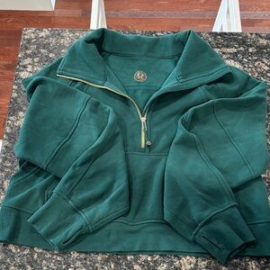 Lululemon Green Half-Zip Pullover